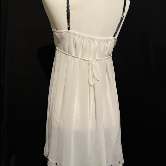 Vintage Oscar De la Renta polka dot chiffon chemise fits S-L - Picture 2 of 4